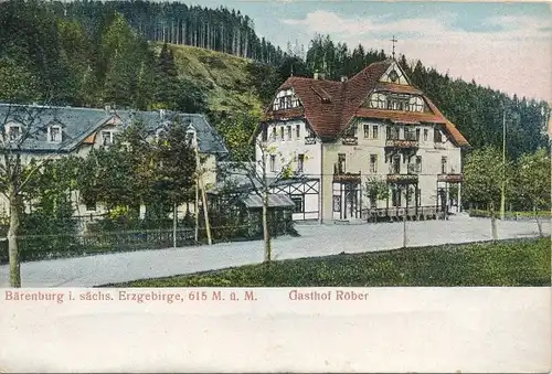 Ak Bärenburg Altenberg im Erzgebirge, Gasthof Röber