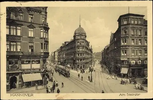 Ak Hannover in Niedersachsen, Am Steintor, Straßenbahn