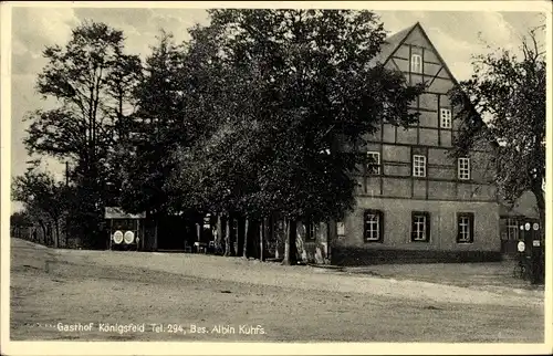 Ak Königsfeld in Sachsen, Gasthof von Albin Kuhfs