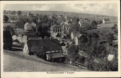 Ak Krumhermersdorf Zschopau im Erzgebirge, Teilansicht