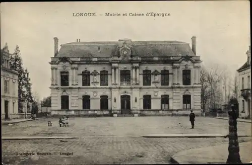 Ak Longué Maine et Loire, Mairie et Caisse d'Épargne