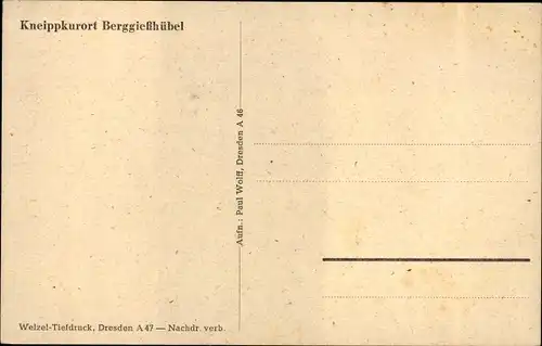 Ak Bad Gottleuba Berggießhübel, Parkanlage