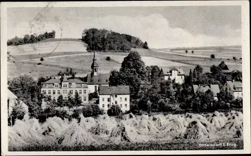 Ak Dittersdorf Amtsberg im Erzgebirge, Teilansicht