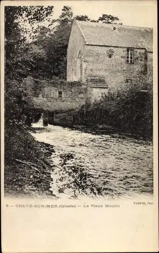 Ak Graye sur Mer Calvados, Le Vieux Moulin