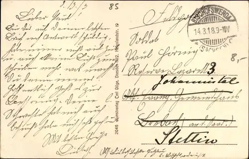 Ak Bischofswerda in Sachsen, Partie an einer Brücke