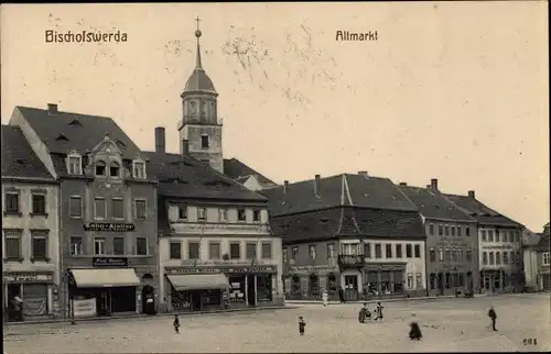 Ak Bischofswerda im Kreis Bautzen, Altmarkt, Zahnatelier