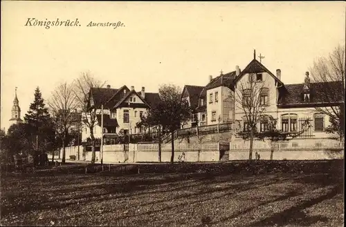 Ak Königsbrück in der Oberlausitz, Auenstraße