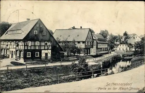 Ak Seifhennersdorf in Sachsen, Hauptstraße