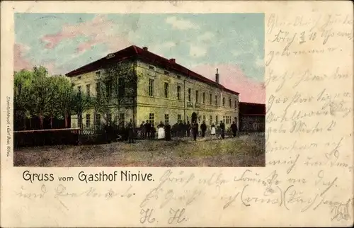 Ak Ruppersdorf Herrnhut in der Oberlausitz, Gasthof Ninive