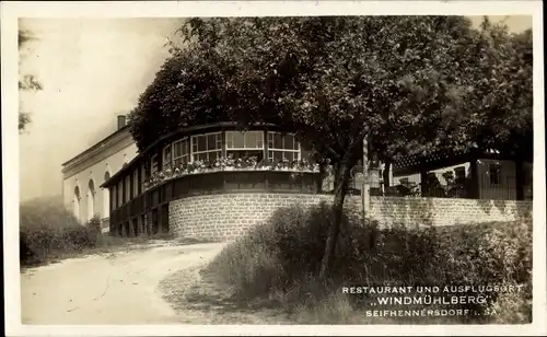 Ak Seifhennersdorf in Sachsen, Restaurant Windmühlenberg