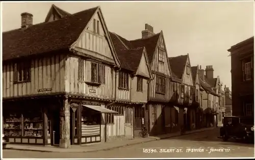 Ak Ipswich Suffolk England, Silent Street, St Nicholas Street, Judges 18590