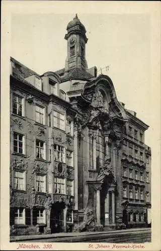 Ak München, St. Johann Nepomuk Kirche