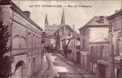 Ak Le Puy Notre Dame Maine et Loire, Rue du Commerce
