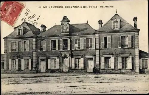 Ak Le Louroux Béconnais Maine et Loire, La Mairie