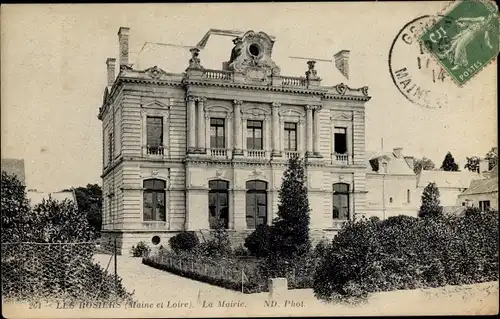 Ak Les Rosiers sur Loire Maine et Loire, La Mairie