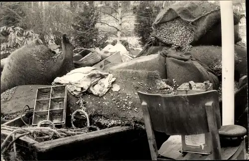 Ak Hamburg Wilhelmsburg, Schäden nach Sturmflut 1962, Kaffee Brandt