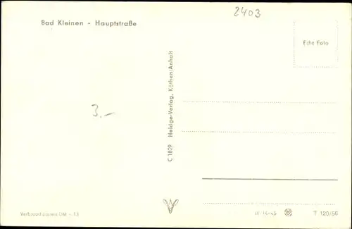 Ak Bad Kleinen in Mecklenburg Vorpommern, Hauptstraße