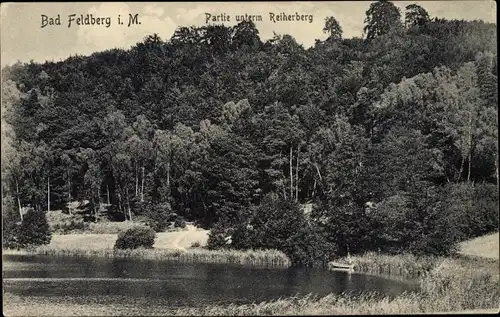 Ak Feldberg in Mecklenburg, Partie unterm Reiherberg