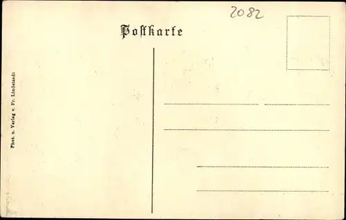 Ak Feldberg in Mecklenburg, Partie unterm Reiherberg