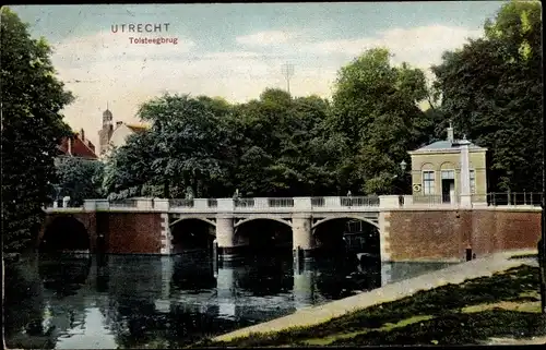 Ak Utrecht Niederlande, Tolsteegbrug, Brücke, Trenkler Utr. 62