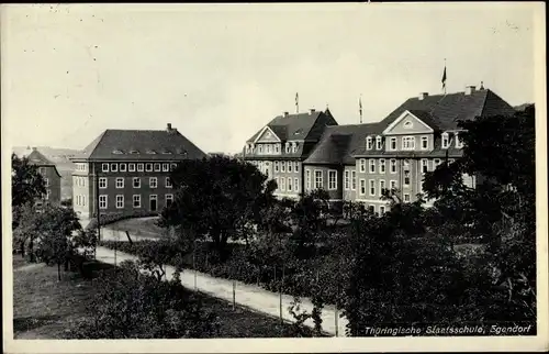 Ak Egendorf Blankenhain in der Talsenke der Schwarza Thüringen, Thüringische Staatsschule