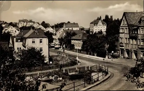 Ak Mühlau in Sachsen, Blick in die Hauptstraße, Stadtansicht