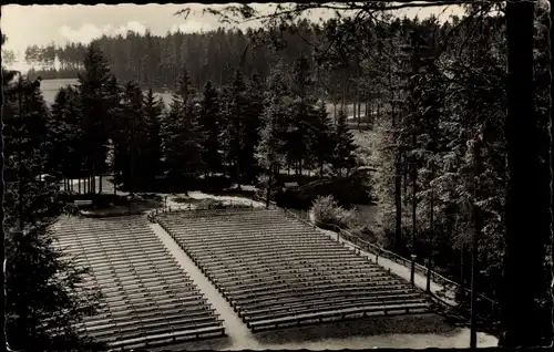 Ak Neuwürschnitz Oelsnitz im Erzgebirge, Blick auf Waldbühne