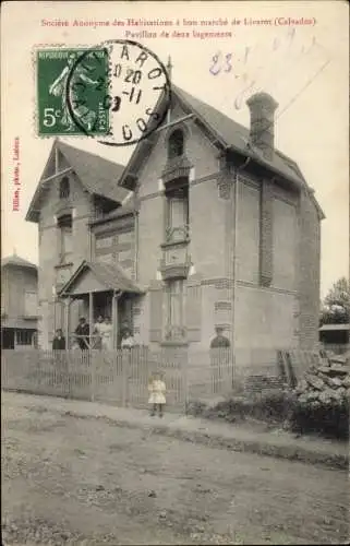 Ak Livarot Calvados, Societe Anonyme des Habitations a bon marche, Pavillon de deux logements