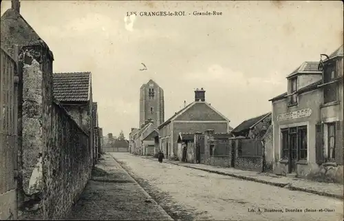 Ak Les Granges le Roi Essonne, Grande Rue