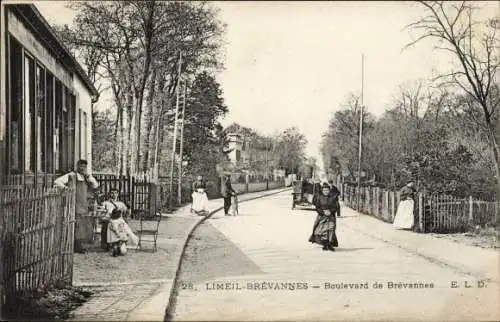 Ak Limeil Brevannes Val de Marne, Boulevard de Brevannes