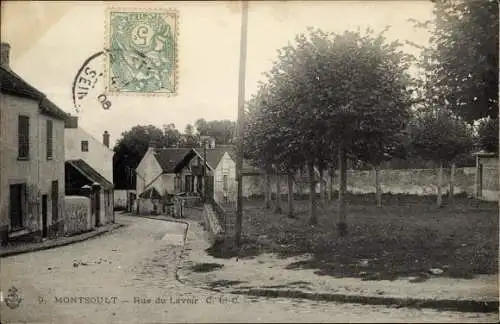 Ak Montsoult Val-d’Oise, Rue du Lavoir