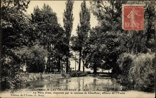 Ak Saulx les Chartreux Essonne, Le Chateau de Monthuchet