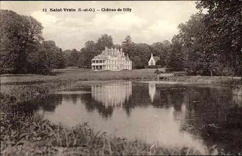 Ak Saint Vrain Essonne, Chateau de Billy