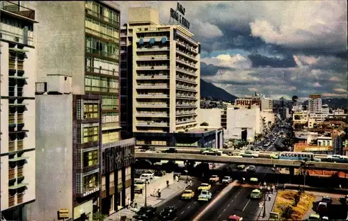 Ak Caracas Venezuela, Avenida Urdaneta y Puente de la Avenida de las Fuerzas Armadas
