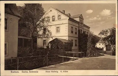 Ak Rathen Kurort Sächsische Schweiz, Haus Hedwig
