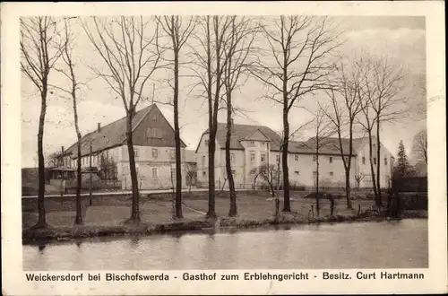 Ak Weickersdorf Bischofswerda in Sachsen, Gasthof zum Erblehngericht