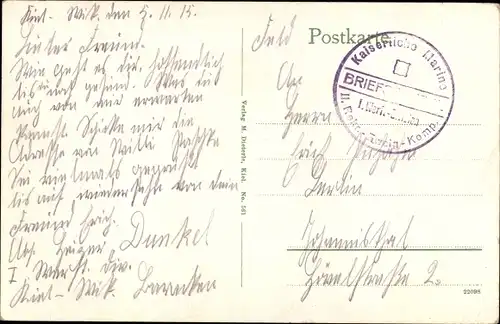 Ak Deutsches Kriegsschiff, SMS Ostfriesland, Kaiserliche Marine