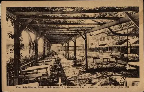 Ak Berlin Kreuzberg, Zum Schultheiss, Brückenstraße 6b