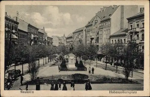 Ak Berlin Neukölln, Hohenzollernplatz