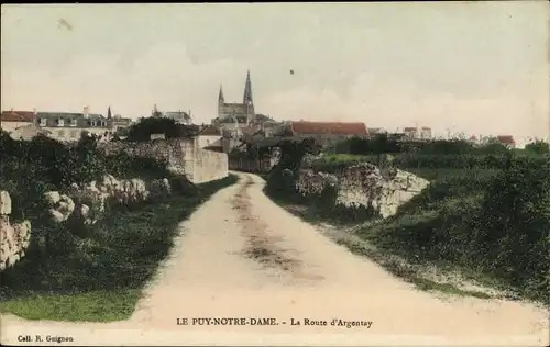 Ak Le Puy Notre Dame Maine et Loire, La Route d'Argentay