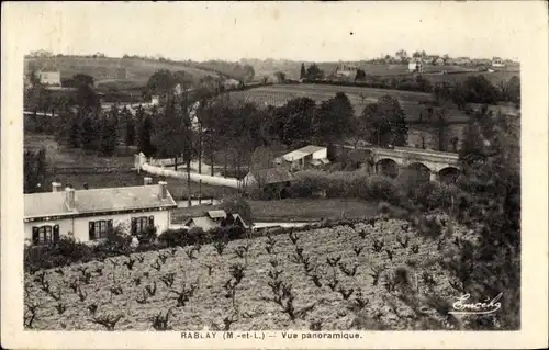 Ak Rablay Maine-et-Loire, Vue panoramique