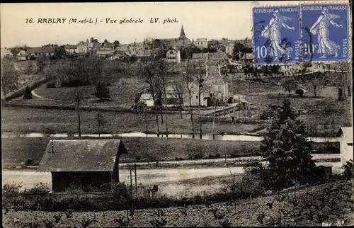 Ak Rablay Maine-et-Loire, Vue générale