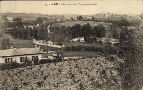 Ak Rablay Maine-et-Loire, Vue générale