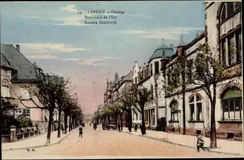 Ak Landau in der Pfalz, Boulevard de l´Est, Eastern Boulevard