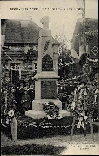 Ak Marolles Calvados, Kriegerdenkmal