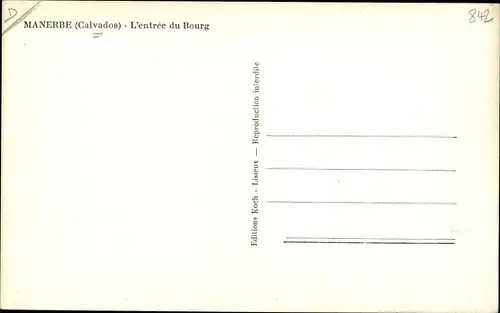 Ak Manerbe Calvados, L'entree du Bourg