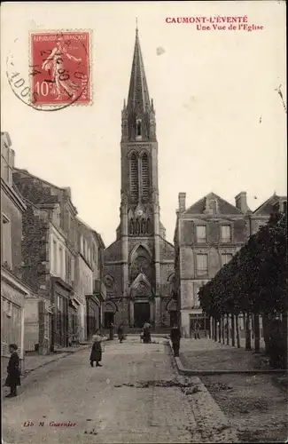 Ak Caumont L´Éventé Calvados, Eglise