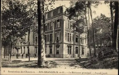 Ak Ris Orangis Essonne, Sanatorium des Cheminots, Le Batiment principal