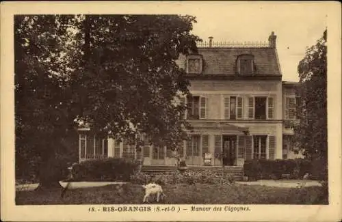 Ak Ris Orangis Essonne, Manoir des Cigognes