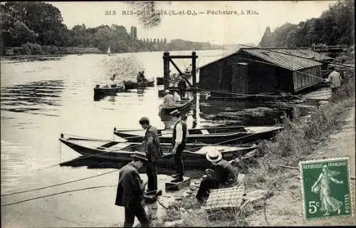 Ak Ris Orangis Essonne, Pecheurs